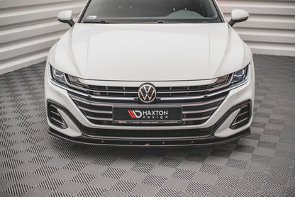 Frontlippe V.2 passend für VW Arteon R-Line Limousine / Shooting Brake Mk1 FL schwarz Hochglanz