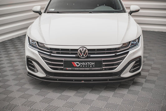 Frontlippe V.2 passend für VW Arteon R-Line Limousine / Shooting Brake Mk1 FL schwarz Hochglanz