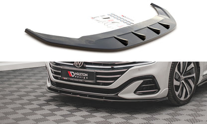 Frontlippe V.2 passend für VW Arteon R-Line Limousine / Shooting Brake Mk1 FL schwarz Hochglanz