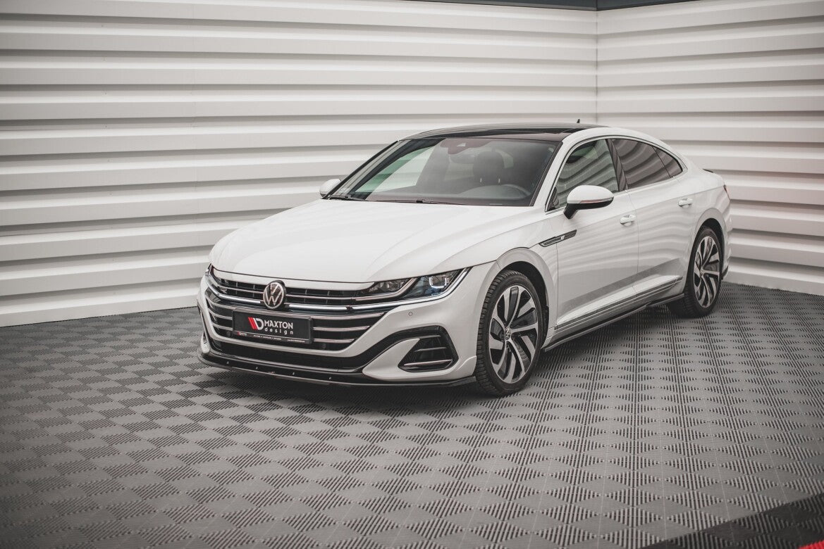 Frontlippe V.2 passend für VW Arteon R-Line Limousine / Shooting Brake Mk1 FL schwarz Hochglanz