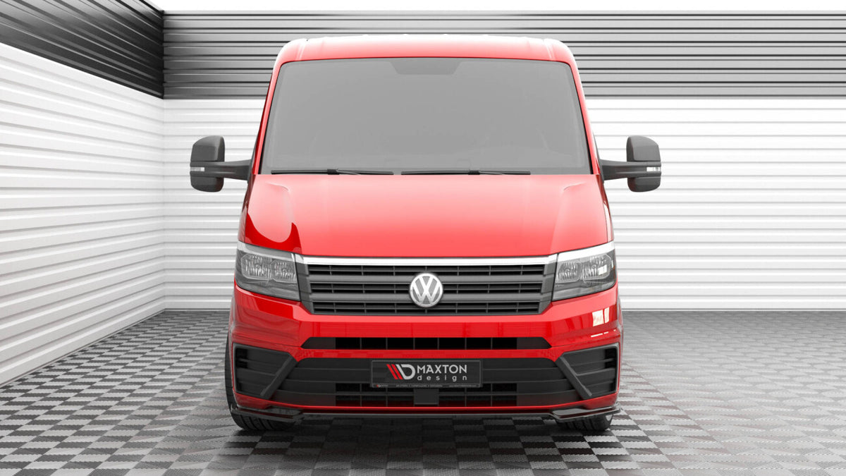Frontlippe V.2 passend für VW Crafter Mk2 schwarz Hochglanz