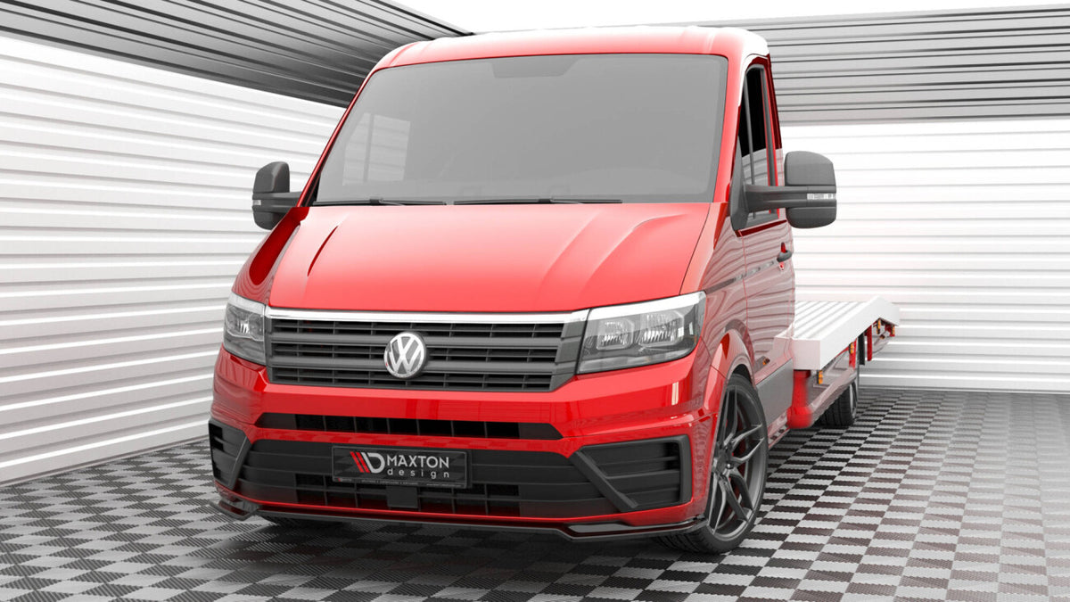 Frontlippe V.2 passend für VW Crafter Mk2 schwarz Hochglanz
