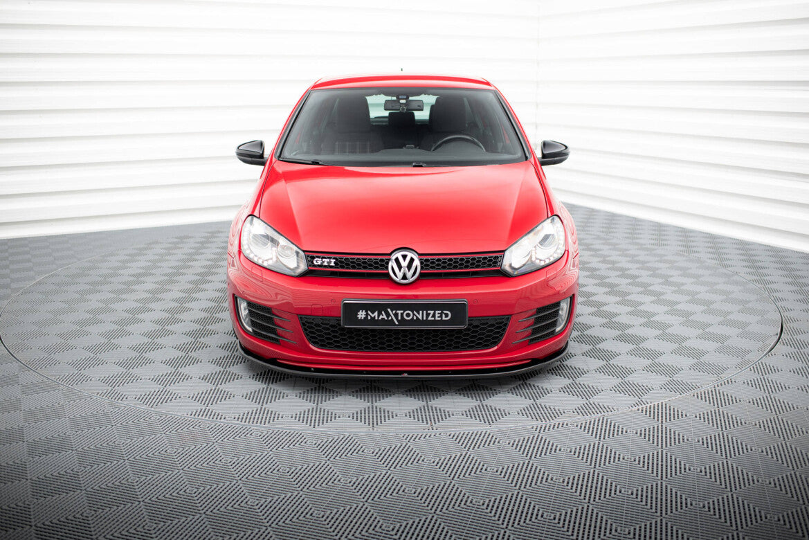Frontlippe V.2 passend für VW Golf 6 GTI schwarz Hochglanz