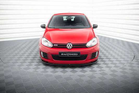 Frontlippe V.2 passend für VW Golf 6 GTI schwarz Hochglanz