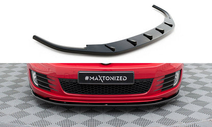 Frontlippe V.2 passend für VW Golf 6 GTI schwarz Hochglanz