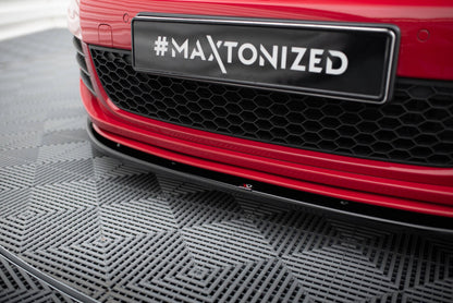 Frontlippe V.2 passend für VW Golf 6 GTI schwarz Hochglanz