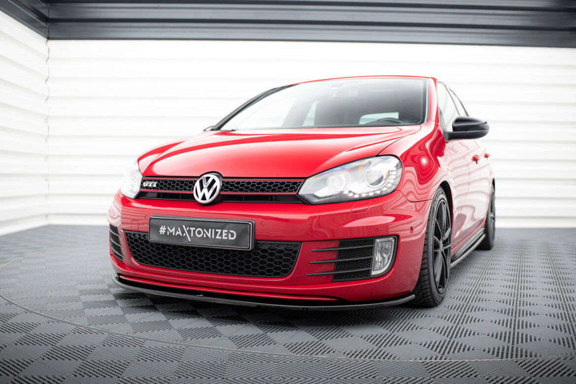 Frontlippe V.2 passend für VW Golf 6 GTI schwarz Hochglanz