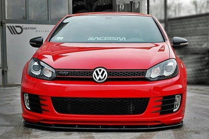 Frontlippe V.2 passend für VW Golf 6 (passend für Golf GTI 35TH) schwarz Hochglanz