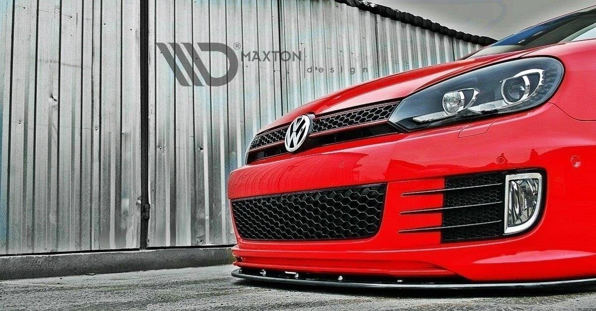 Frontlippe V.2 passend für VW Golf 6 (passend für Golf GTI 35TH) schwarz Hochglanz