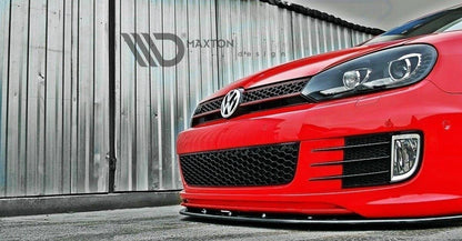 Frontlippe V.2 passend für VW Golf 6 (passend für Golf GTI 35TH) schwarz Hochglanz