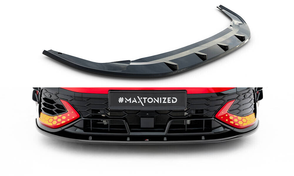 Frontlippe V.2 passend für VW Golf GTI Clubsport Mk8 FL schwarz Hochglanz