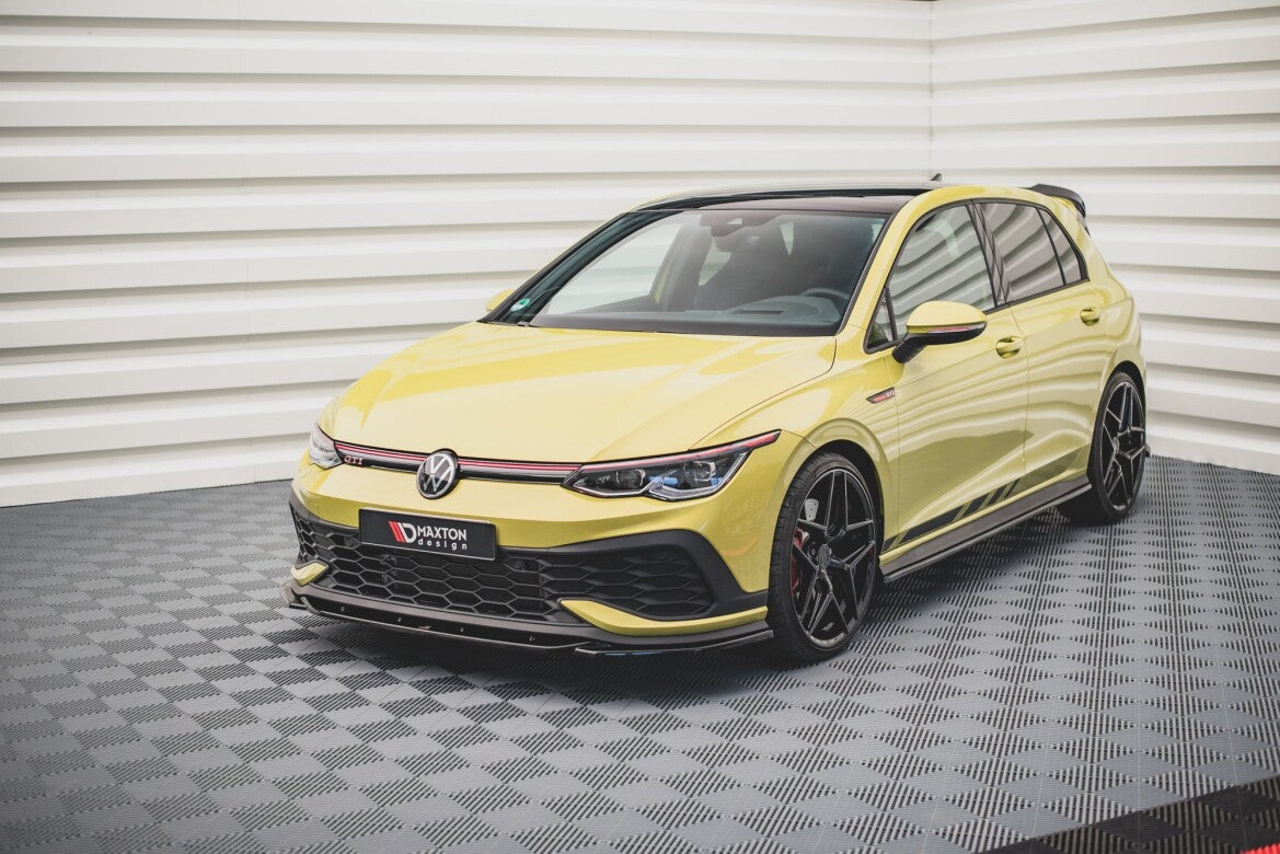 Frontlippe V.2 passend für VW Golf GTI Clubsport Mk8 schwarz Hochglanz