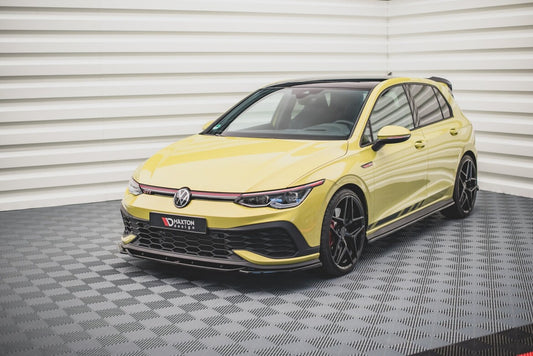Frontlippe V.2 passend für VW Golf GTI Clubsport Mk8 schwarz Hochglanz