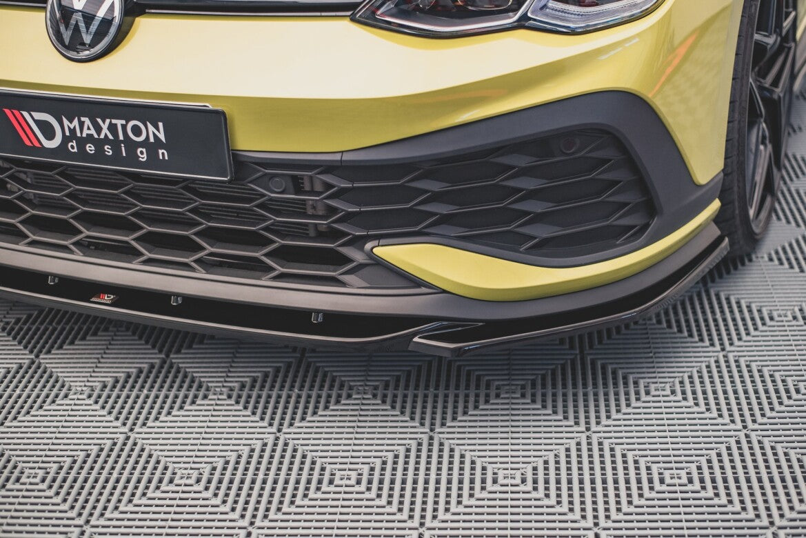 Frontlippe V.2 passend für VW Golf GTI Clubsport Mk8 schwarz Hochglanz