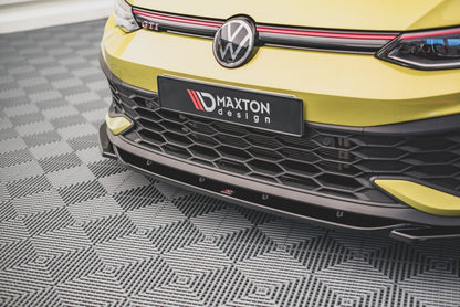 Frontlippe V.2 passend für VW Golf GTI Clubsport Mk8 schwarz Hochglanz
