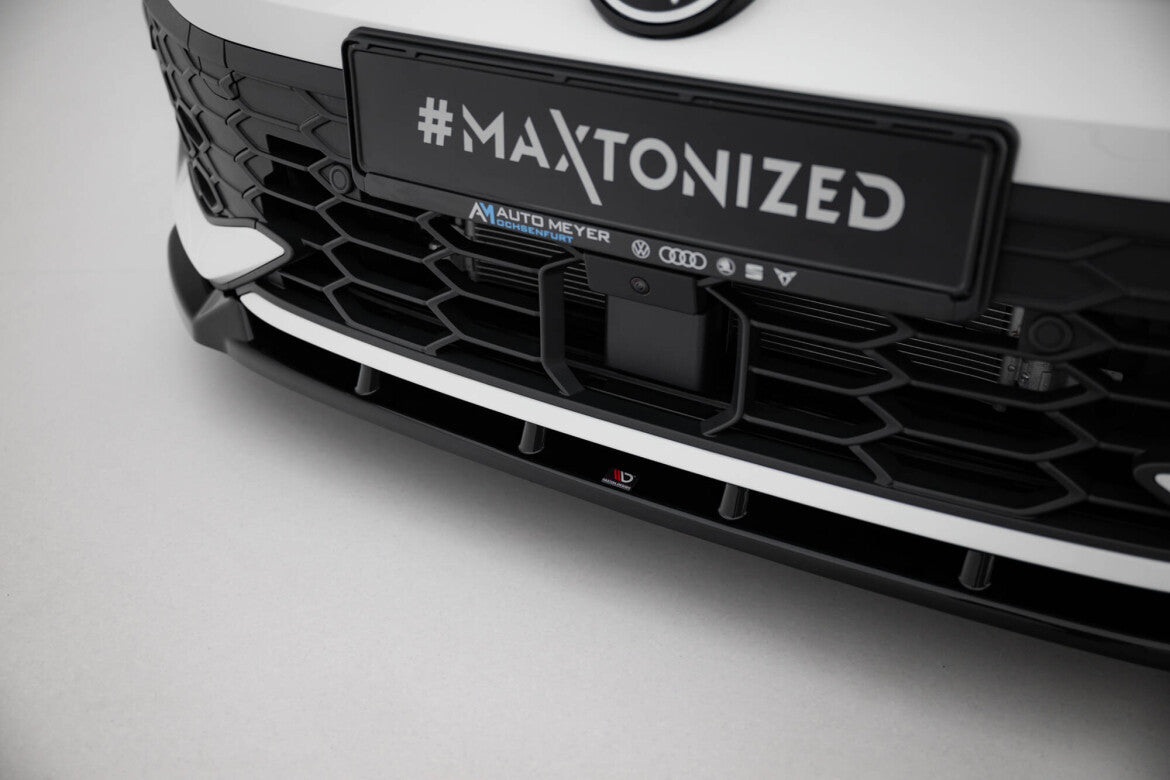 Frontlippe V.2 passend für VW Golf GTI / GTE / R-Line Mk8 FL schwarz Hochglanz