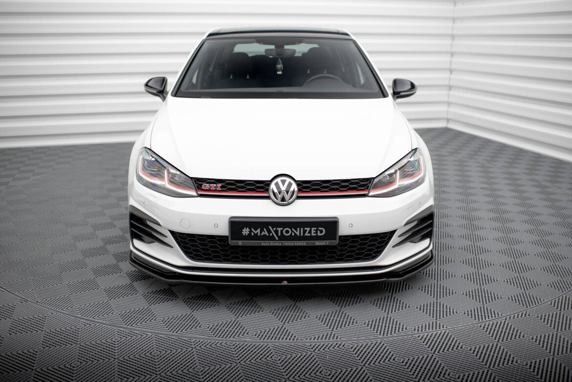 Frontlippe V.2 passend für VW Golf GTI Mk7 GTI FL schwarz Hochglanz