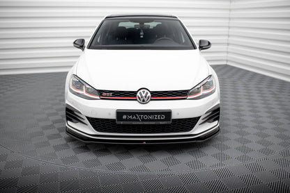 Frontlippe V.2 passend für VW Golf GTI Mk7 GTI FL schwarz Hochglanz