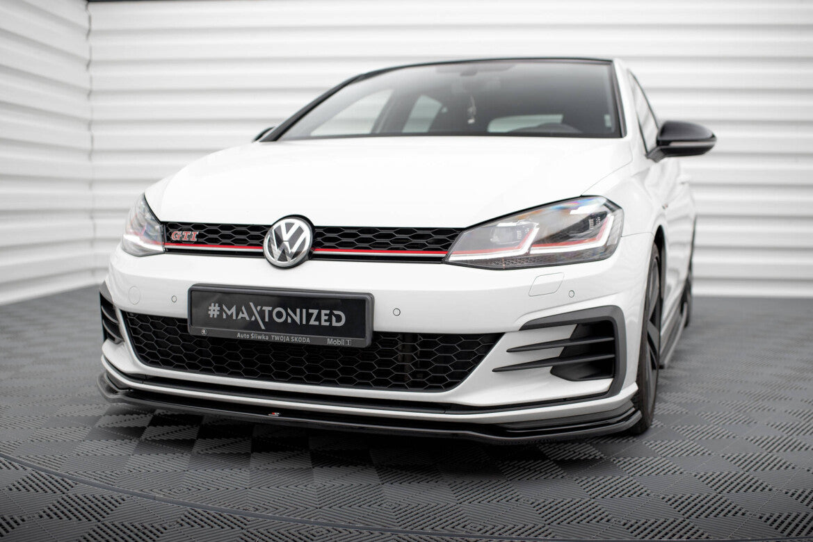 Frontlippe V.2 passend für VW Golf GTI Mk7 GTI FL schwarz Hochglanz