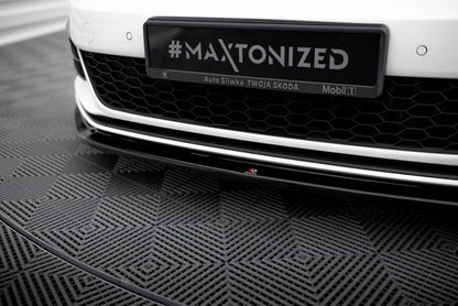 Frontlippe V.2 passend für VW Golf GTI Mk7 GTI FL schwarz Hochglanz