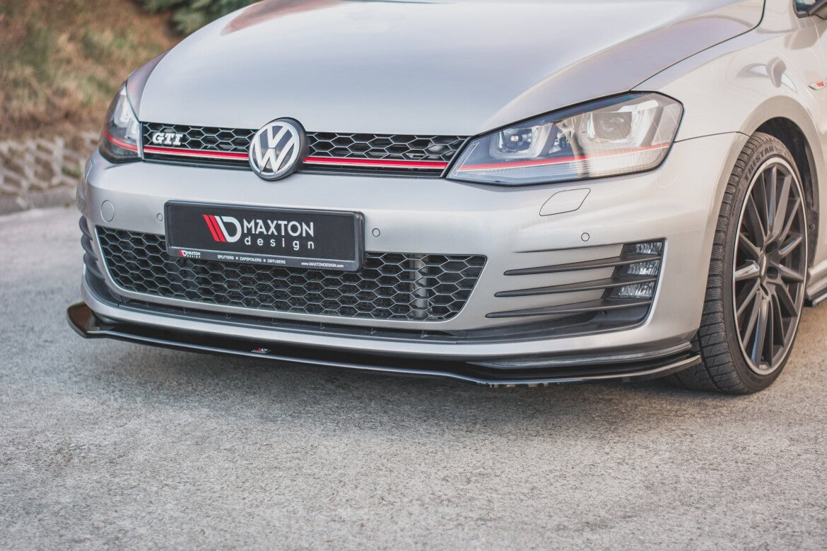 Frontlippe V.2 passend für VW Golf GTI Mk7 schwarz Hochglanz