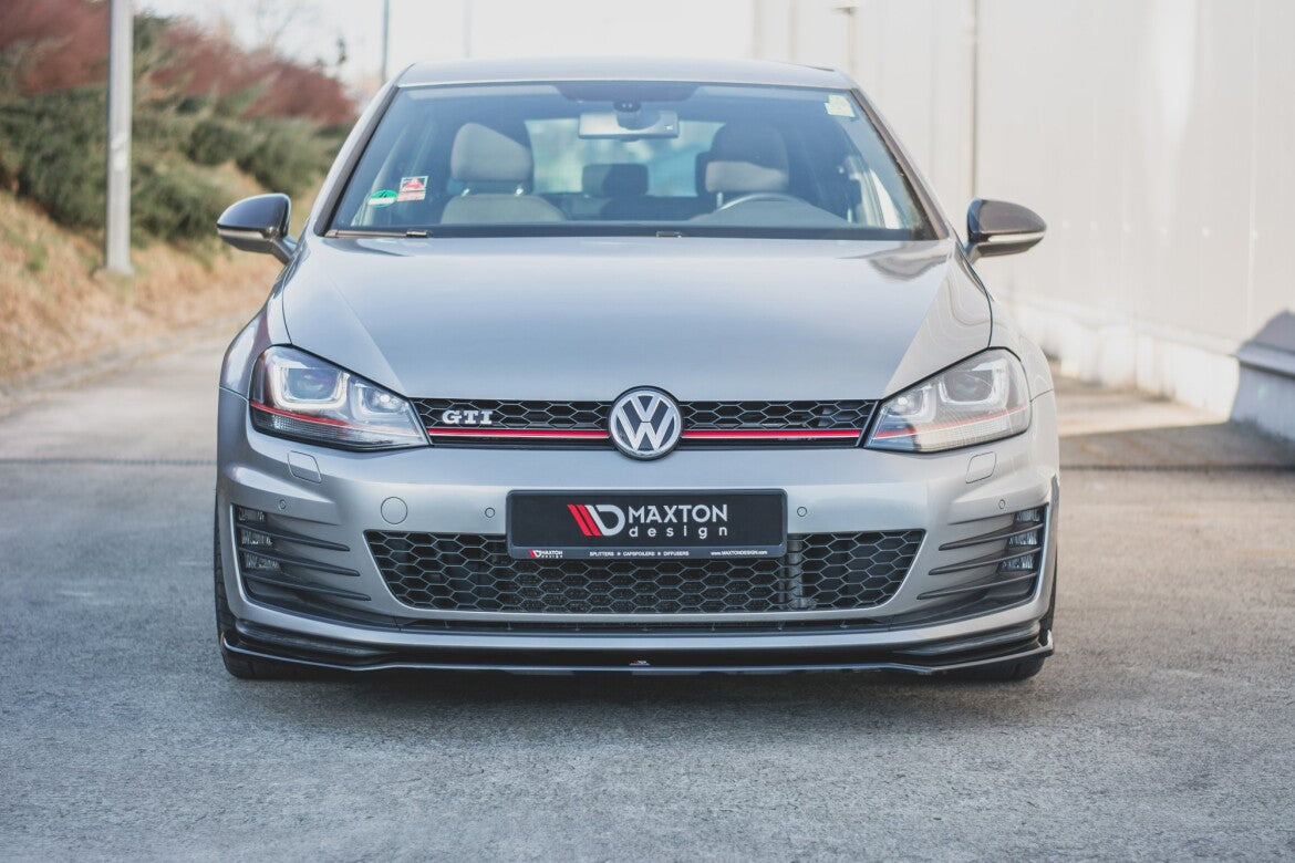 Frontlippe V.2 passend für VW Golf GTI Mk7 schwarz Hochglanz