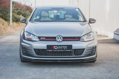 Frontlippe V.2 passend für VW Golf GTI Mk7 schwarz Hochglanz