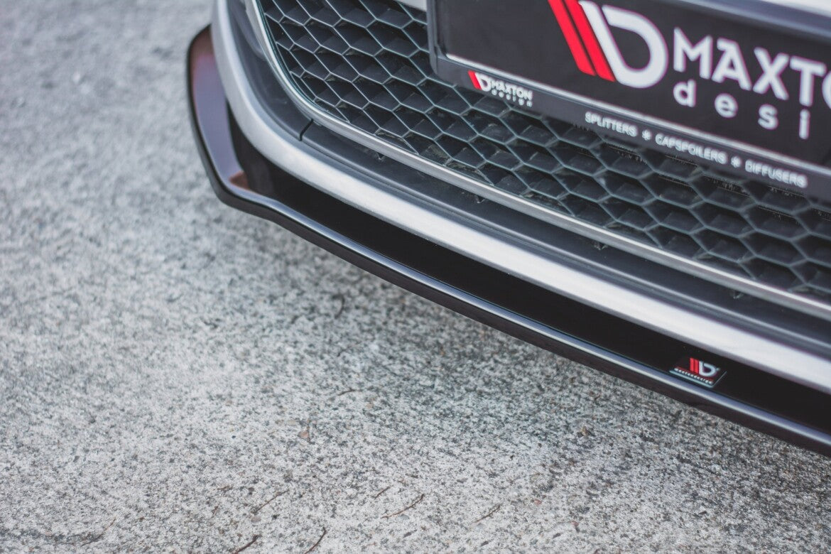 Frontlippe V.2 passend für VW Golf GTI Mk7 schwarz Hochglanz