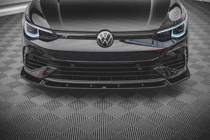 Frontlippe V.2 passend für VW Golf R Hatchback / Variant Mk8 schwarz Hochglanz