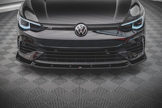 Frontlippe V.2 passend für VW Golf R Hatchback / Variant Mk8 schwarz Hochglanz