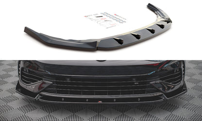 Frontlippe V.2 passend für VW Golf R Hatchback / Variant Mk8 schwarz Hochglanz