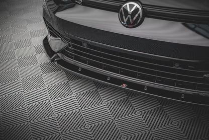 Frontlippe V.2 passend für VW Golf R Hatchback / Variant Mk8 schwarz Hochglanz