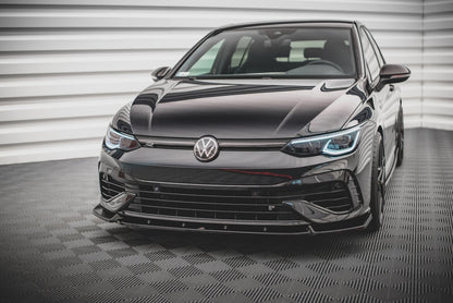 Frontlippe V.2 passend für VW Golf R Hatchback / Variant Mk8 schwarz Hochglanz
