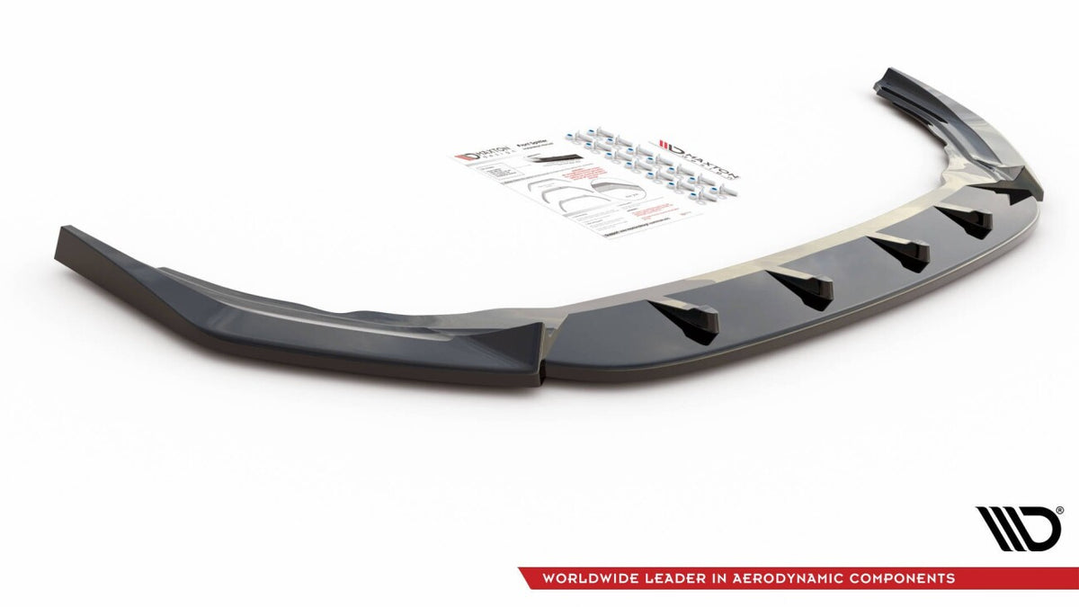 Frontlippe V.2 passend für VW Golf R Hatchback / Variant Mk8 schwarz Hochglanz