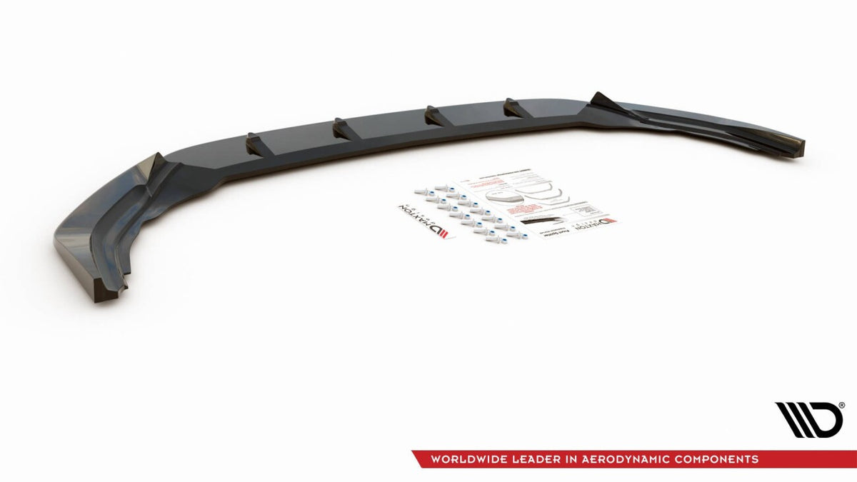 Frontlippe V.2 passend für VW Golf R Hatchback / Variant Mk8 schwarz Hochglanz