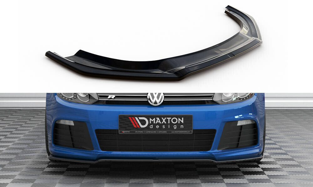 Frontlippe V.2 passend für VW Golf R Mk6 schwarz Hochglanz