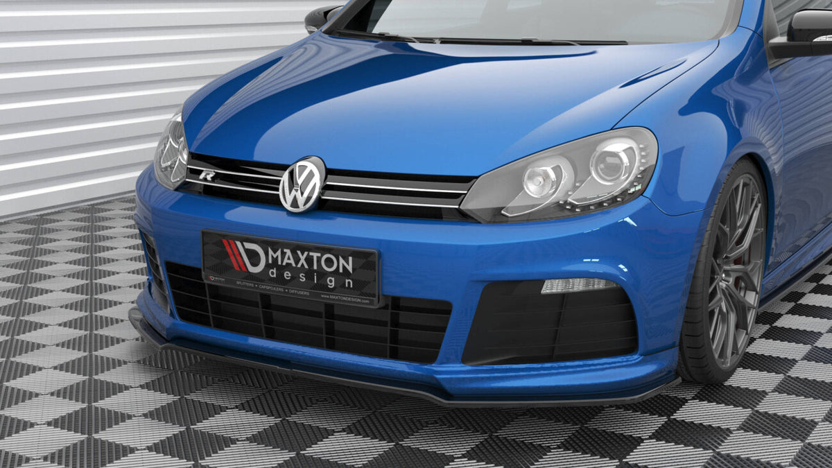 Frontlippe V.2 passend für VW Golf R Mk6 schwarz Hochglanz