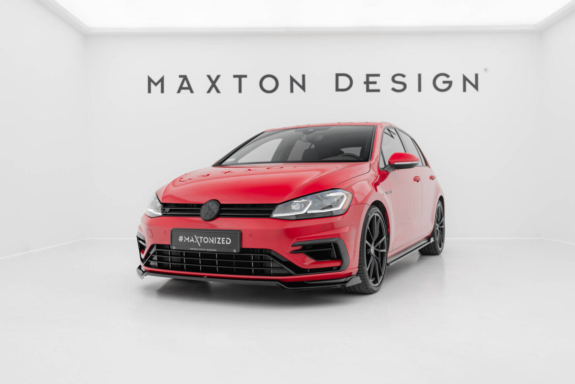 Frontlippe V.2 passend für VW Golf R / R-Line Mk7 FL schwarz Hochglanz