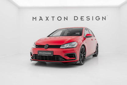 Frontlippe V.2 passend für VW Golf R / R-Line Mk7 FL schwarz Hochglanz
