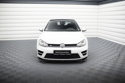 Frontlippe V.2 passend für VW Golf R / R-Line Mk7 schwarz Hochglanz