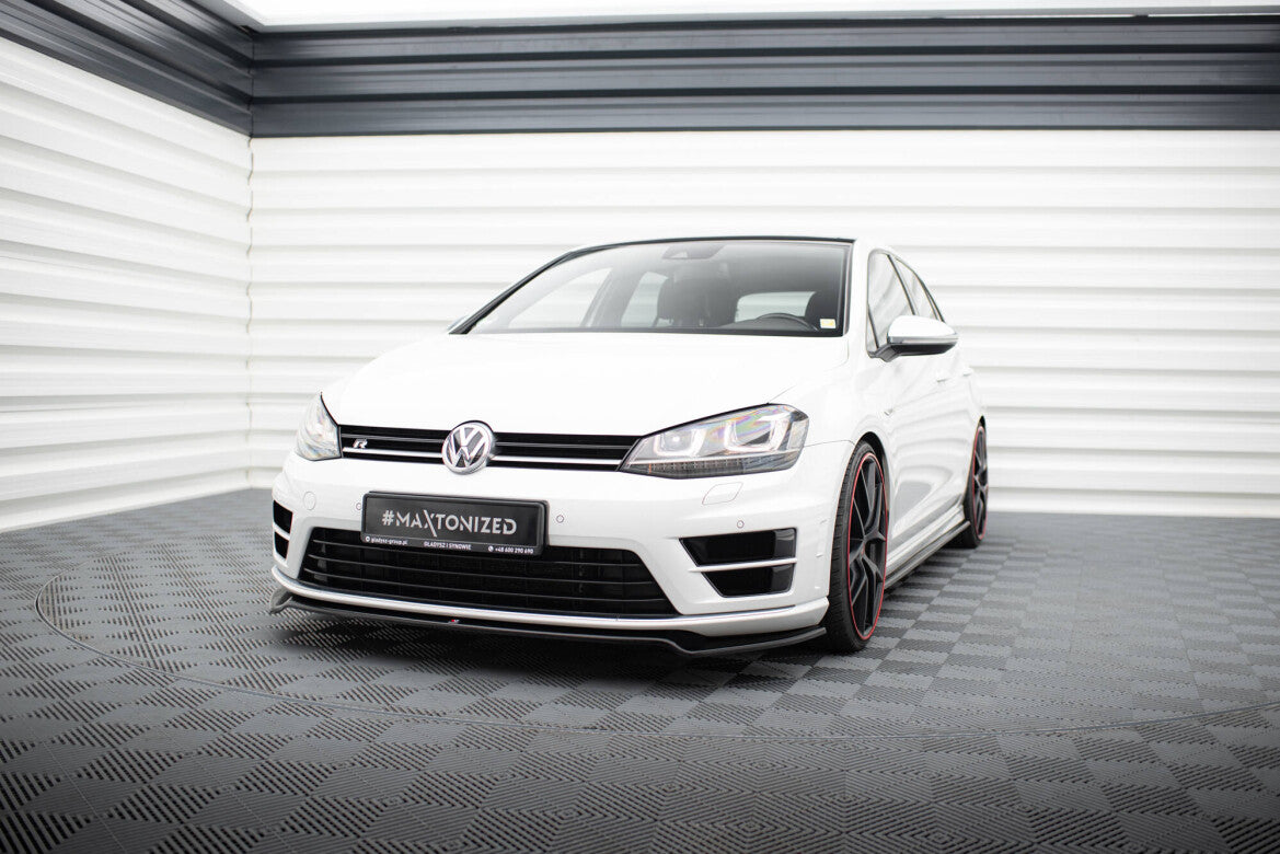 Frontlippe V.2 passend für VW Golf R / R-Line Mk7 schwarz Hochglanz