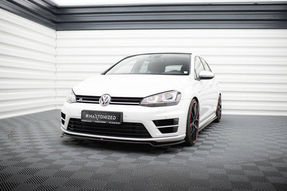 Frontlippe V.2 passend für VW Golf R / R-Line Mk7 schwarz Hochglanz