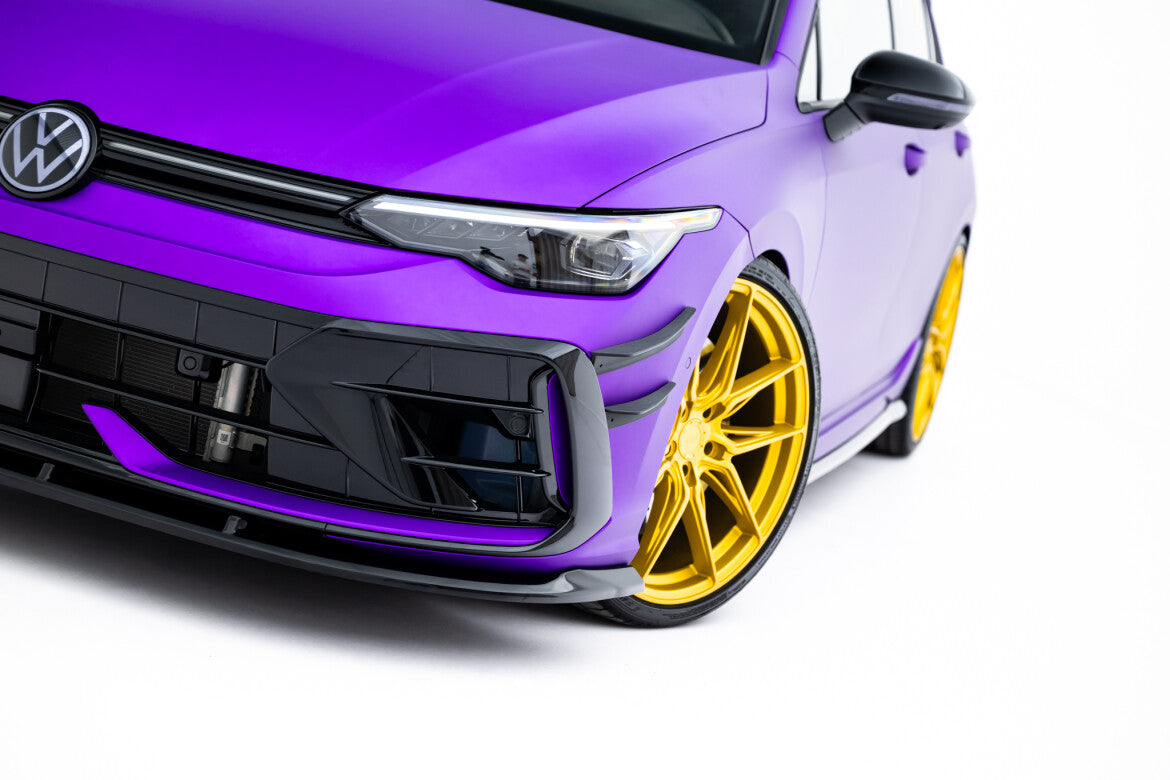 Frontlippe V.2 passend für VW Golf R Variant Mk8 FL schwarz Hochglanz