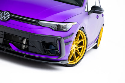 Frontlippe V.2 passend für VW Golf R Variant Mk8 FL schwarz Hochglanz