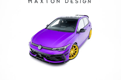 Frontlippe V.2 passend für VW Golf R Variant Mk8 FL schwarz Hochglanz
