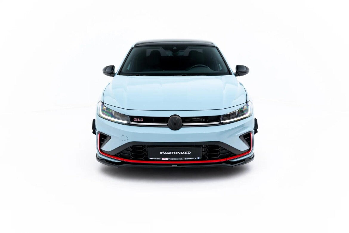 Frontlippe V.2 passend für VW Jetta GLI Mk7 Facelift 2 schwarz Hochglanz