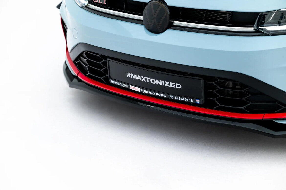 Frontlippe V.2 passend für VW Jetta GLI Mk7 Facelift 2 schwarz Hochglanz