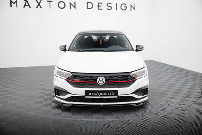 Frontlippe V.2 passend für VW Jetta GLI Mk7 schwarz Hochglanz