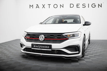 Frontlippe V.2 passend für VW Jetta GLI Mk7 schwarz Hochglanz