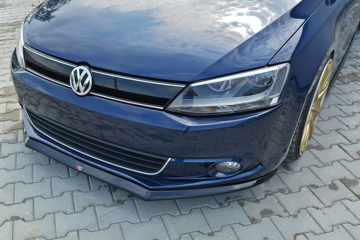 Frontlippe V.2 passend für VW Jetta MK6 Limo vor FL schwarz Hochglanz
